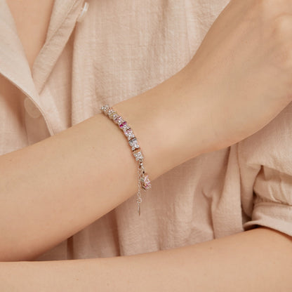 [Am jewelry]Unique Colorful Flower Shape Daily Bracelet
