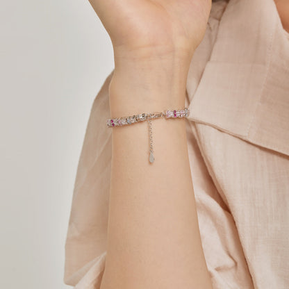 [Am jewelry]Unique Colorful Flower Shape Daily Bracelet