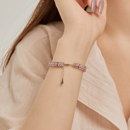 [Am jewelry]Dainty Radiant Emerald Cut Daily Bracelet