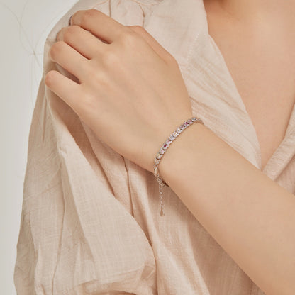 [Am jewelry]Delicate Colorful Multi Cut Daily Bracelet