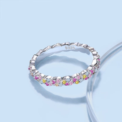 [Am jewelry]Dainty Ebullient Round Cut Daily Ring
