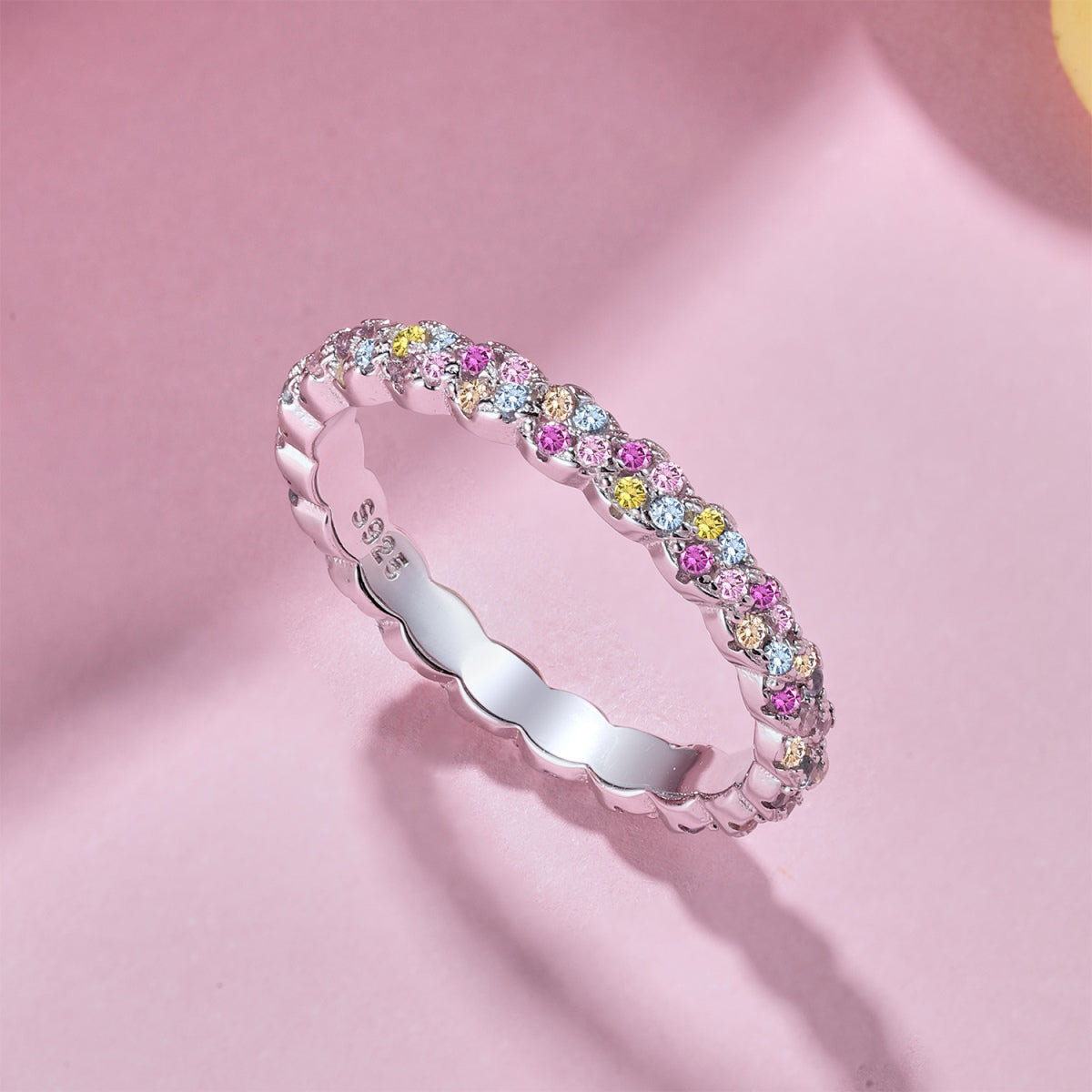 [Am jewelry]Dainty Ebullient Round Cut Daily Ring