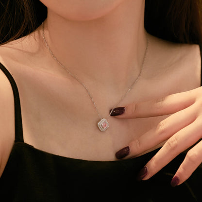 [Am jewelry]Sparkling Asscher Cut Necklace