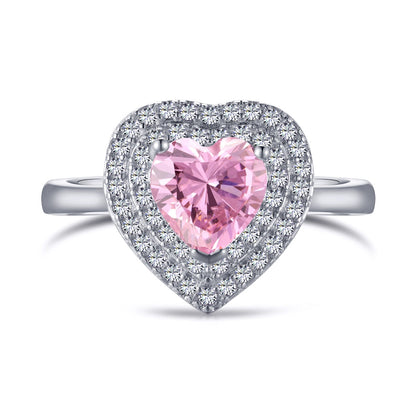 [Am jewelry]Delicate Ebullient Heart Shape Wedding Ring