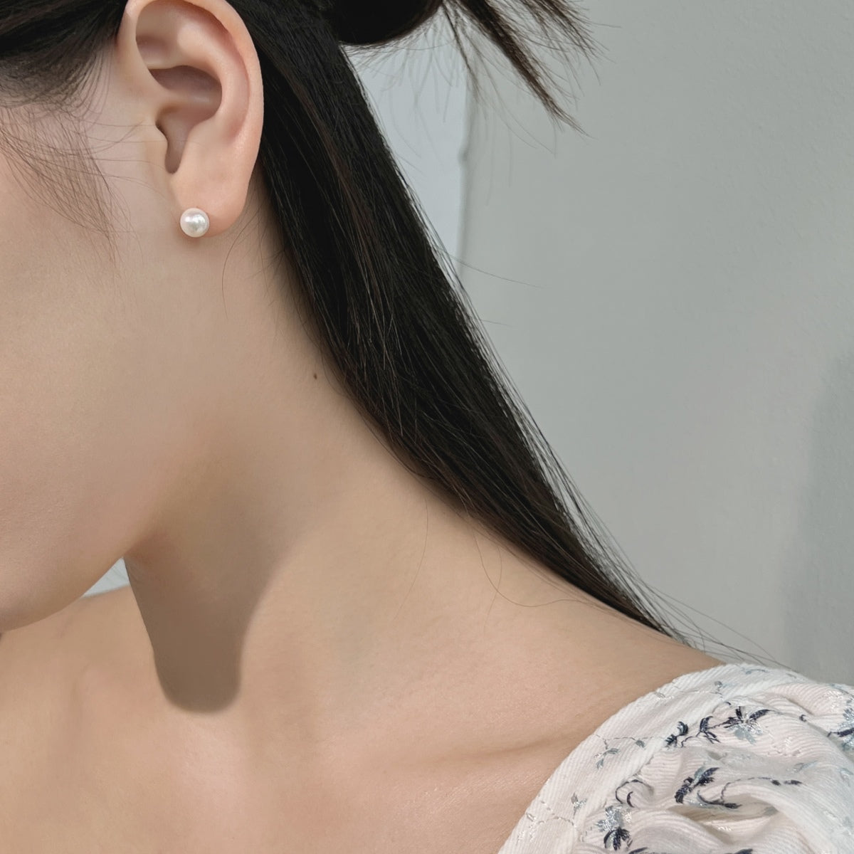 [Am jewelry]Delicate Pearl Earrings