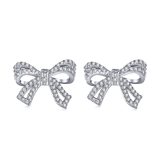 [Am jewelry]Dainty Bow Shape Earrings
