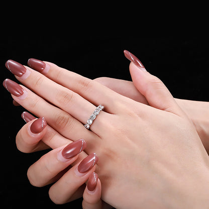 [Am jewelry]Eternity Round Cut Tennis Ring