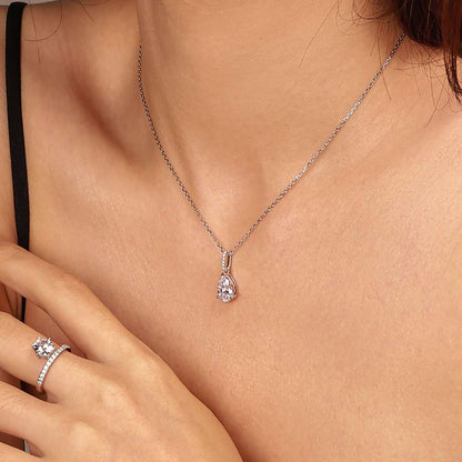 [Am jewelry]Delicate Water Drop Shape Fashion Necklace