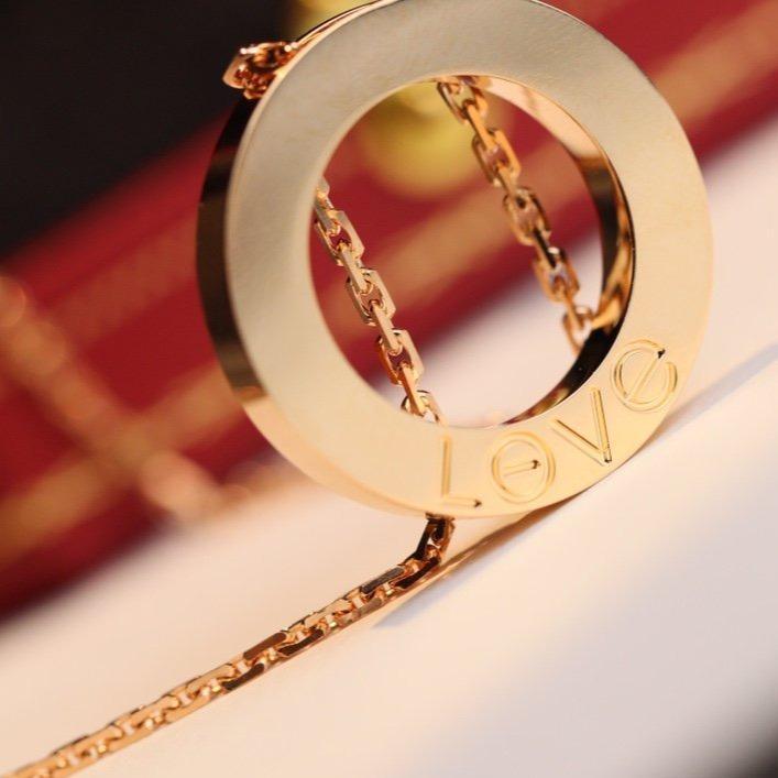 [Am jewelry]LOVE NECKLACE ADJUSTABLE ROSE GOLD