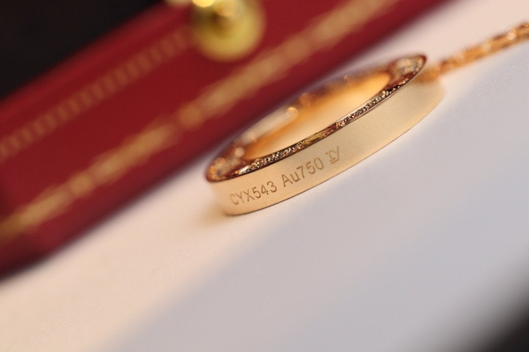[Am jewelry]LOVE NECKLACE ADJUSTABLE ROSE GOLD