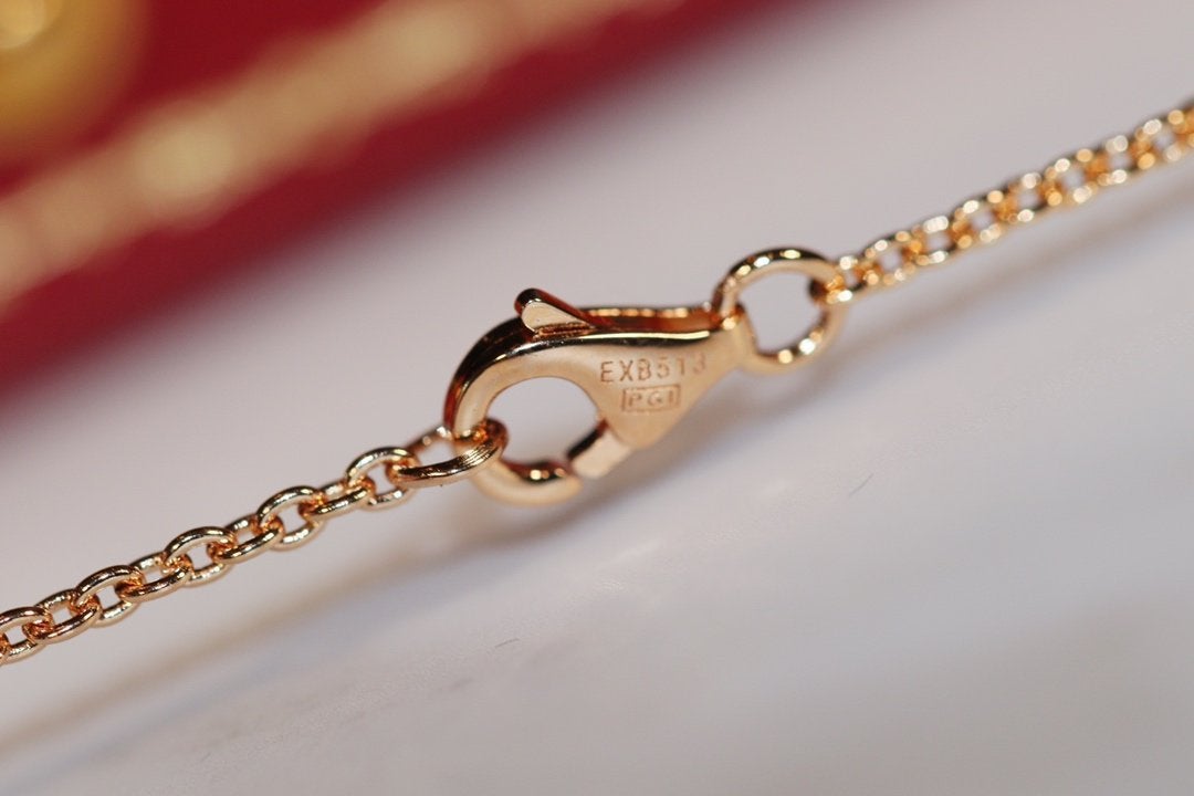 [Am jewelry]LOVE NECKLACE PINK GOLD AND SILVER