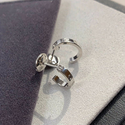 [Am jewelry]LOVE EARRINGS 2.65MM SILVER