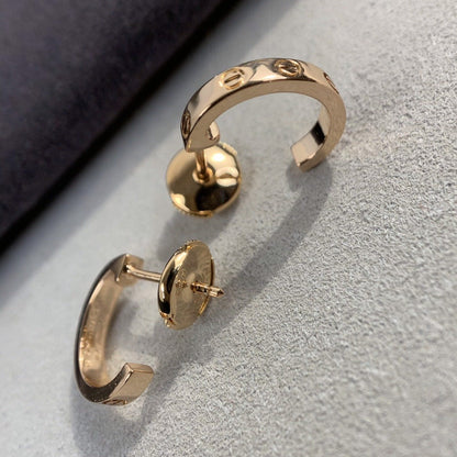 [Am jewelry]LOVE EARRINGS 2.65MM PINK GOLD