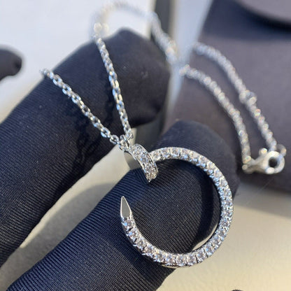 [Am jewelry]JUSTE NECKLACE SILVER DIAMONDS