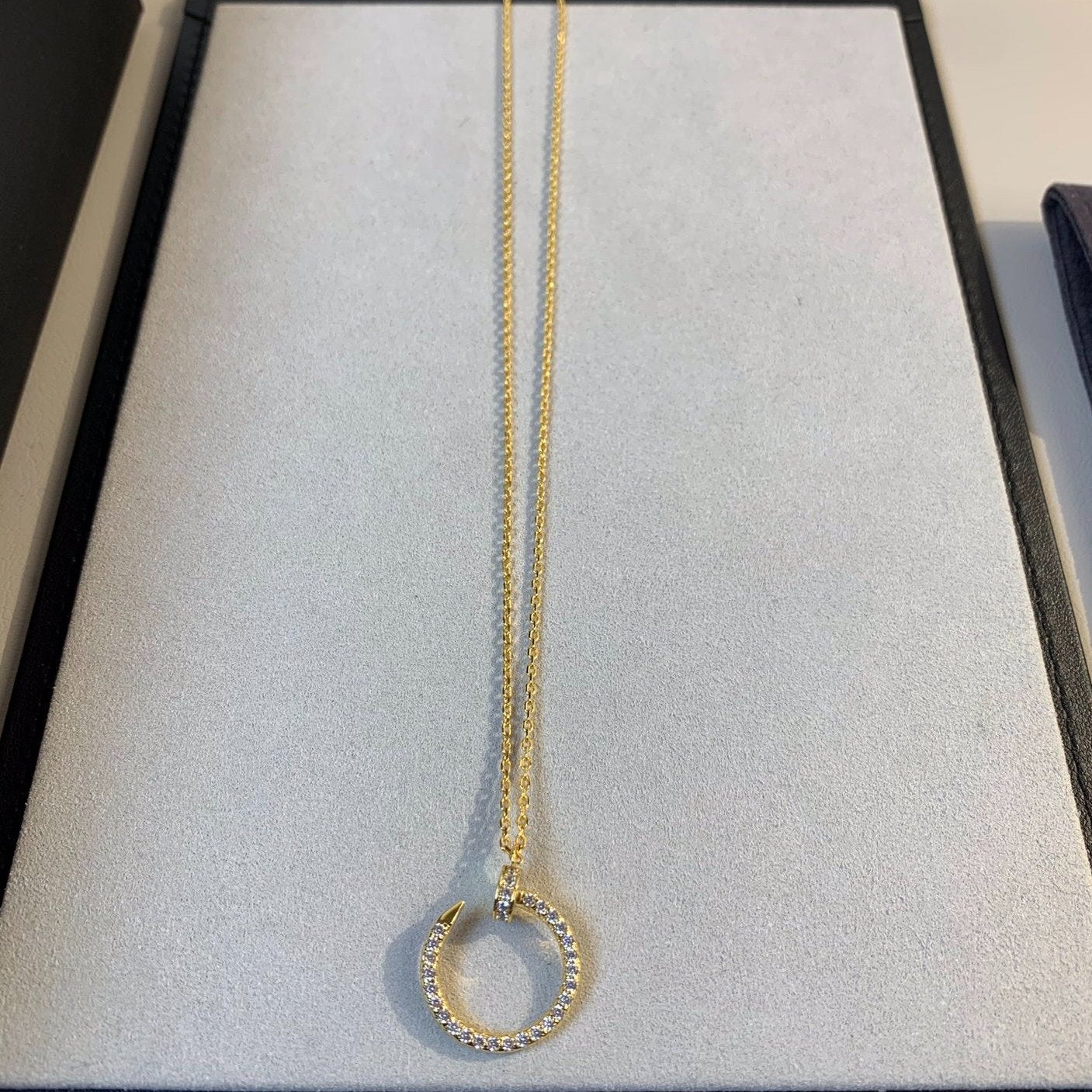 [Am jewelry]JUSTE NECKLACE GOLD DIAMONDS