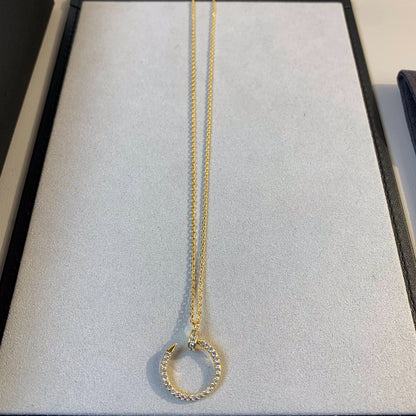[Am jewelry]JUSTE NECKLACE GOLD DIAMONDS