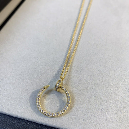 [Am jewelry]JUSTE NECKLACE GOLD DIAMONDS