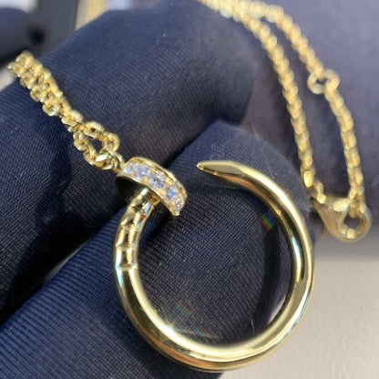 [Am jewelry]JUSTE NECKLACE GOLD DIAMONDS
