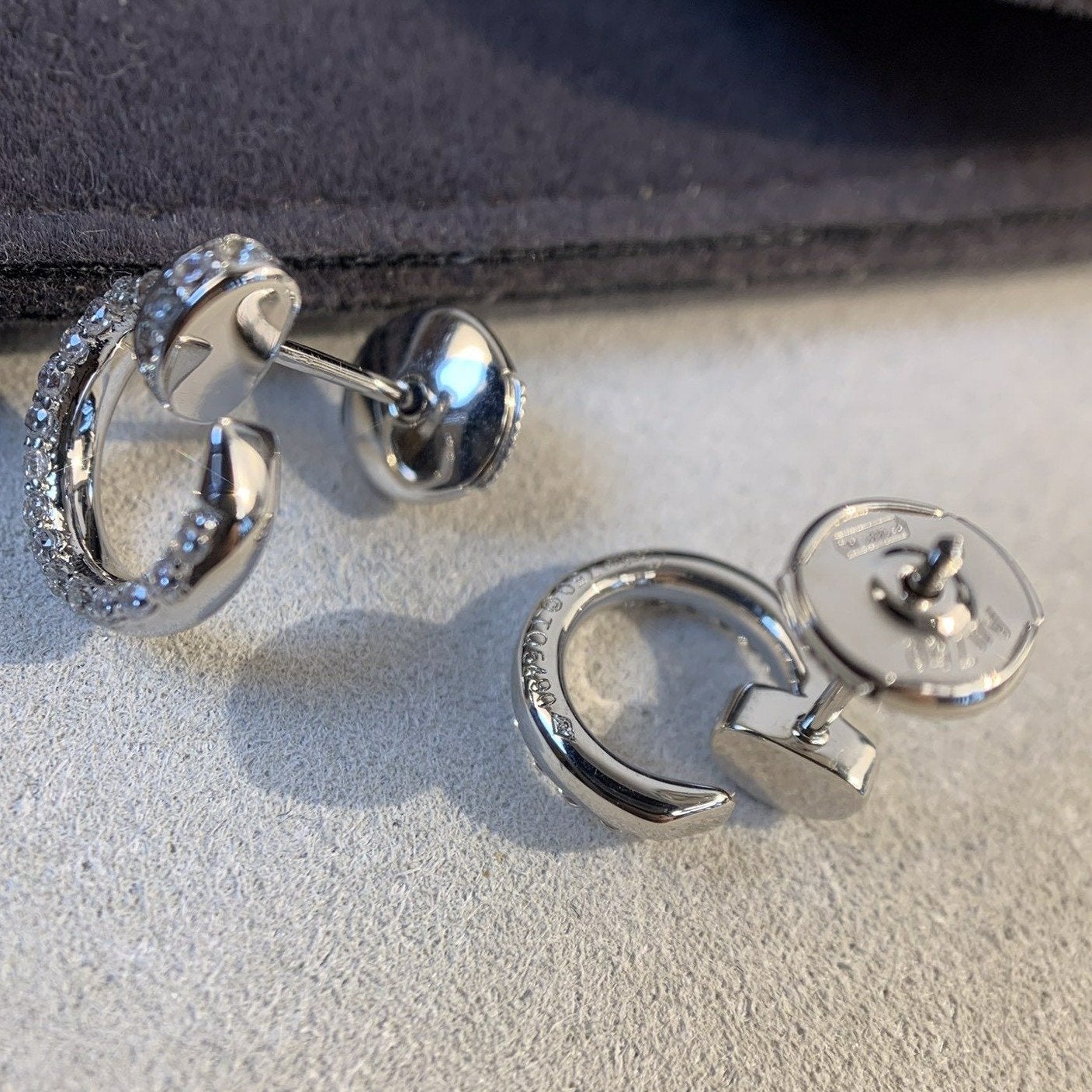 [Am jewelry]JUSTE EARRINGS SILVER DIAMONDS