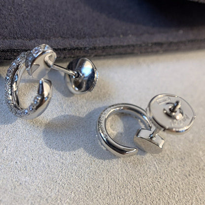[Am jewelry]JUSTE EARRINGS SILVER DIAMONDS