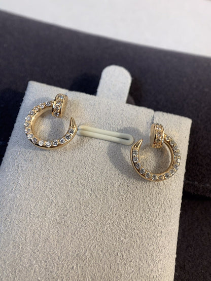 [Am jewelry]JUSTE EARRINGS GOLD DIAMONDS