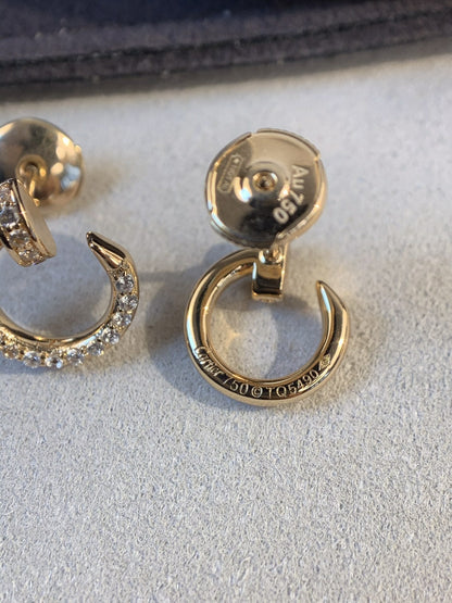 [Am jewelry]JUSTE EARRINGS GOLD DIAMONDS