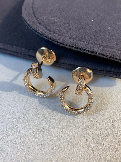 [Am jewelry]JUSTE EARRINGS GOLD DIAMONDS