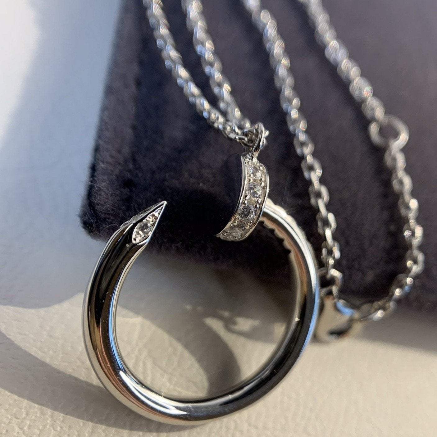 [Am jewelry]JUSTE NECKLACE SILVER