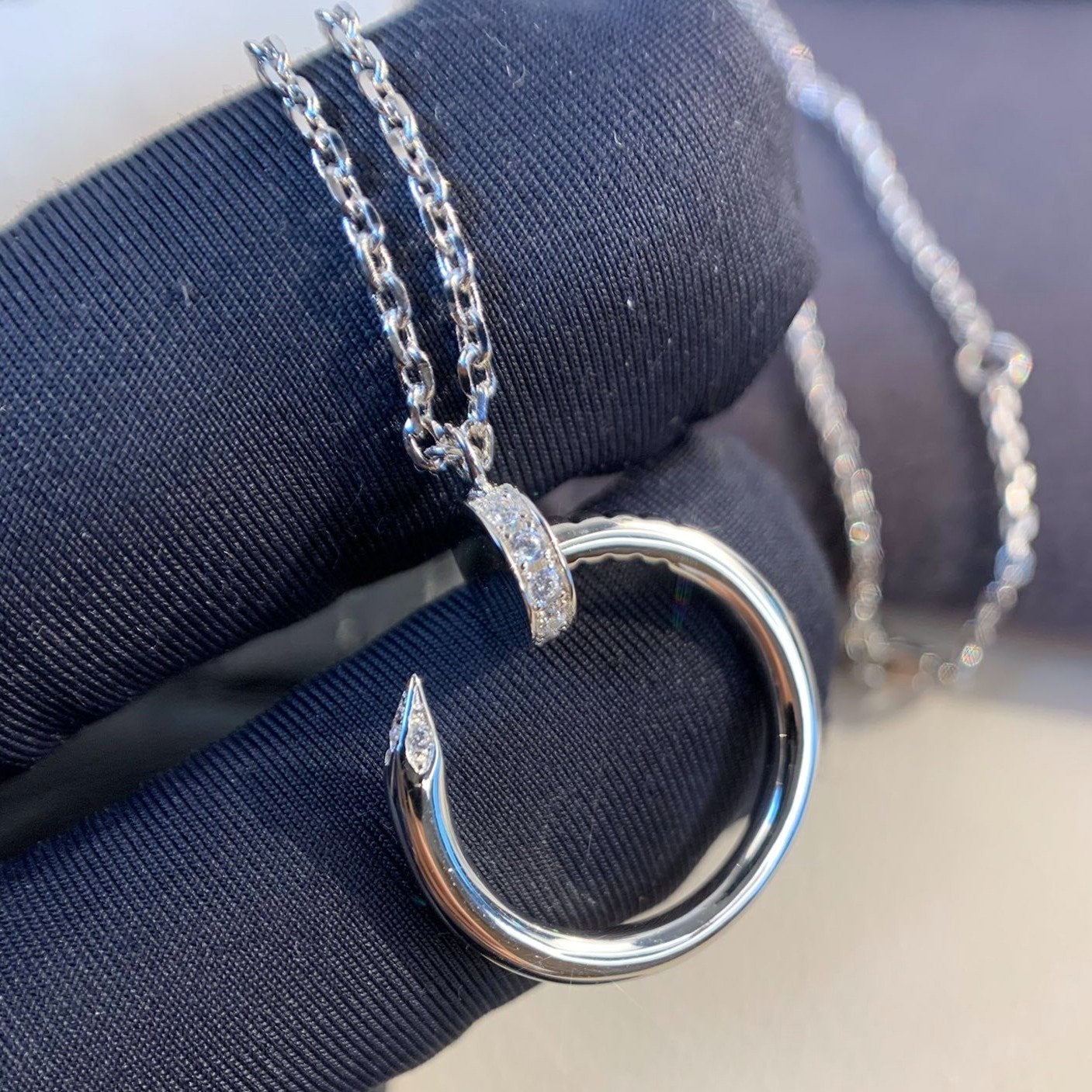 [Am jewelry]JUSTE NECKLACE SILVER