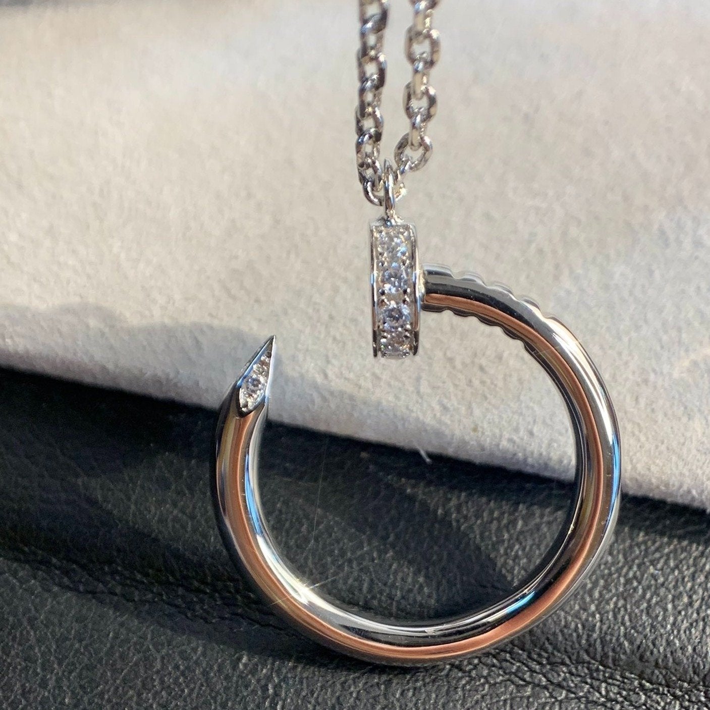 [Am jewelry]JUSTE NECKLACE SILVER