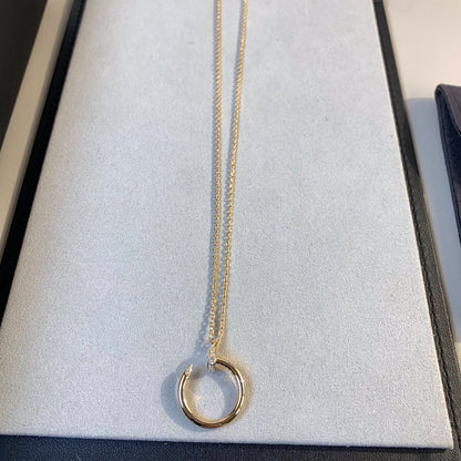 [Am jewelry]JUSTE NECKLACE PINK GOLD