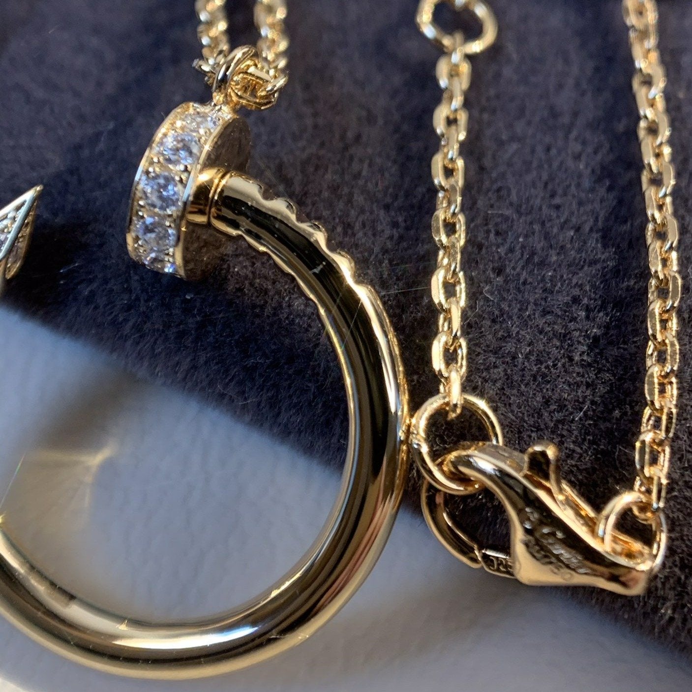 [Am jewelry]JUSTE NECKLACE PINK GOLD