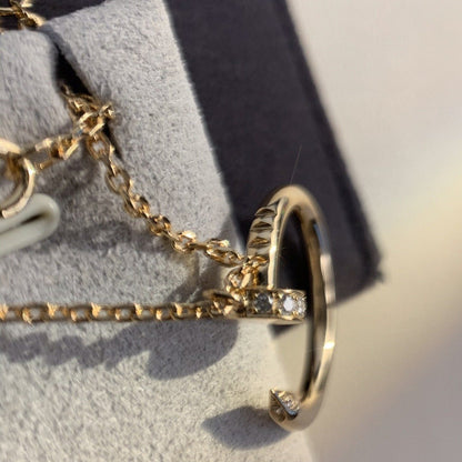 [Am jewelry]JUSTE NECKLACE PINK GOLD
