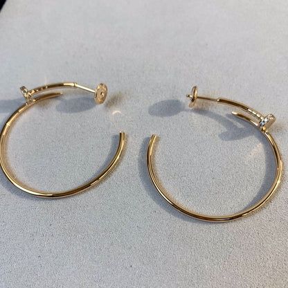 [Am jewelry]JUSTE EARRINGS GOLD DIAMONDS 1.8MM