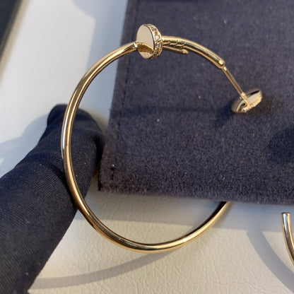 [Am jewelry]JUSTE EARRINGS GOLD DIAMONDS 1.8MM