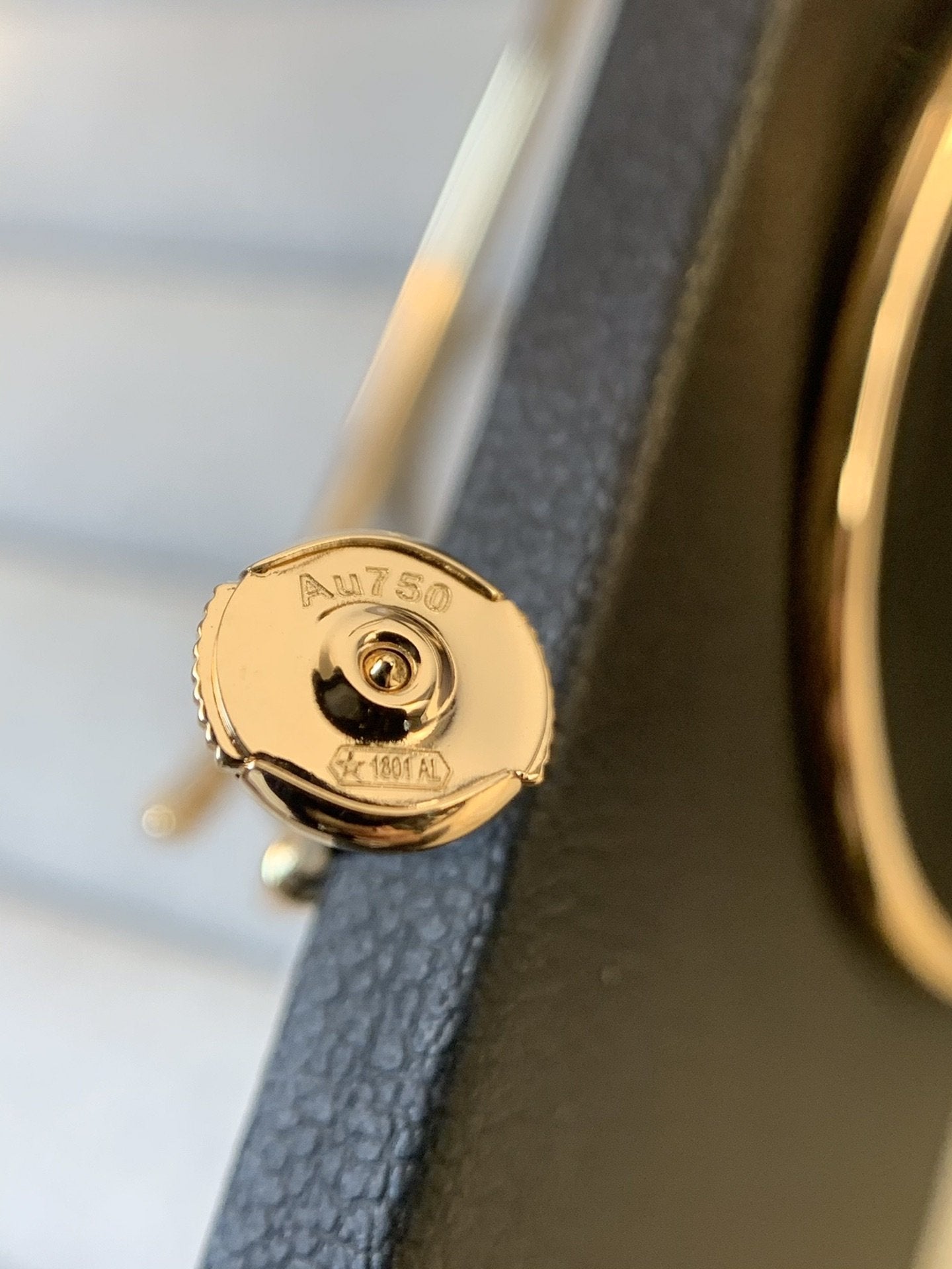 [Am jewelry]JUSTE EARRINGS GOLD DIAMONDS 1.8MM