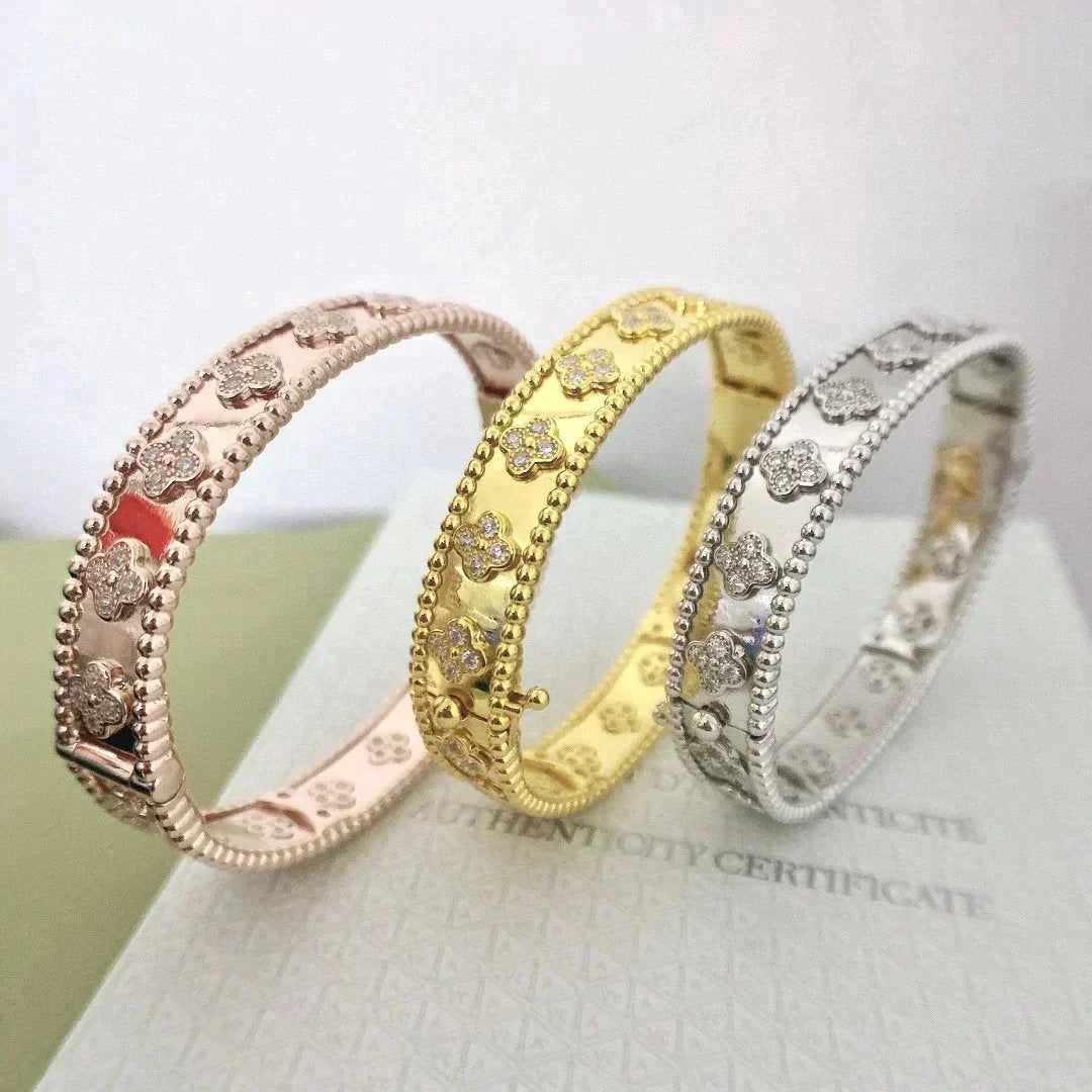 [Am jewelry]CLOVER BRACELET 8MM DIAMONDS
