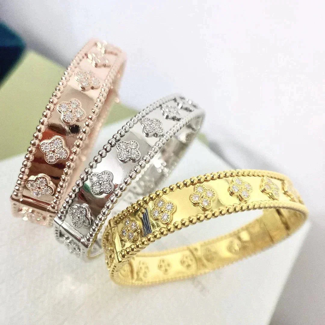 [Am jewelry]CLOVER BRACELET 8MM DIAMONDS