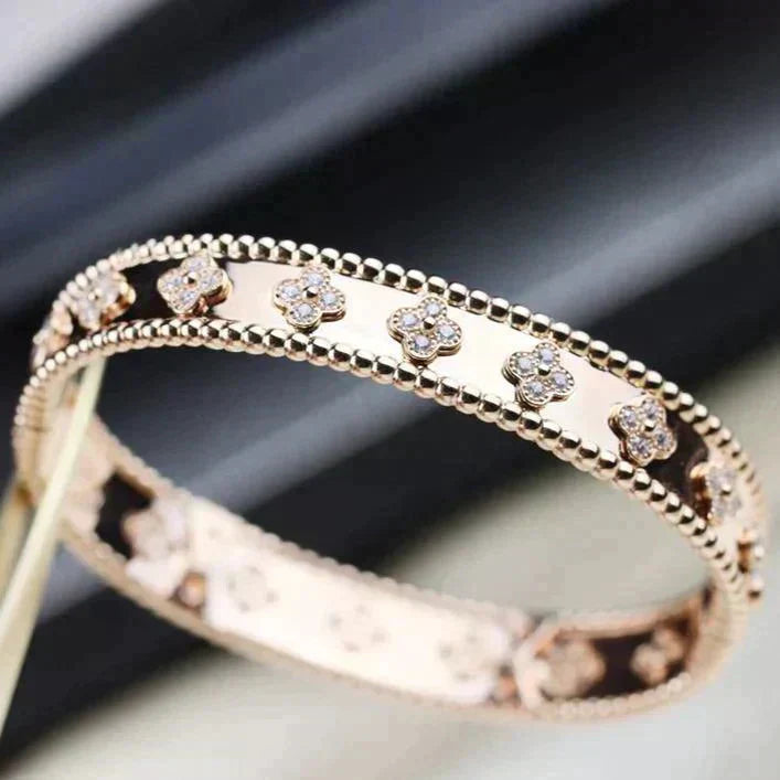 [Am jewelry]CLOVER BRACELET 8MM DIAMONDS
