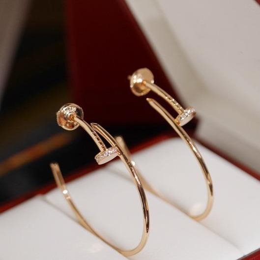 [Am jewelry]JUSTE EARRINGS DIAMONDS 1.8MM