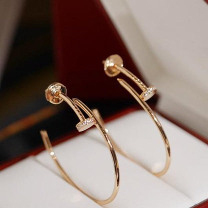 [Am jewelry]JUSTE EARRINGS DIAMONDS 1.8MM