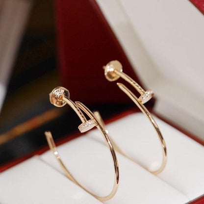 [Am jewelry]JUSTE EARRINGS DIAMONDS 1.8MM