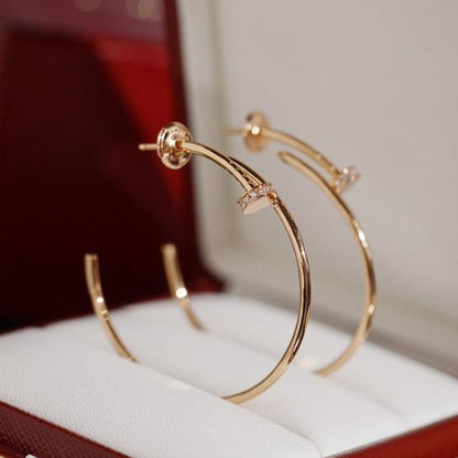 [Am jewelry]JUSTE EARRINGS DIAMONDS 1.8MM