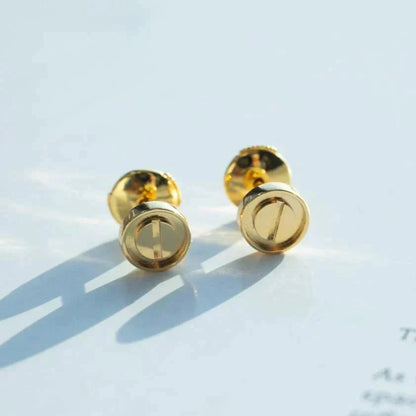 [Am jewelry]LOVE EARRINGS GOLD 10MM