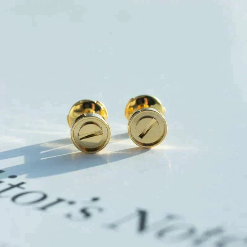 [Am jewelry]LOVE EARRINGS GOLD 10MM