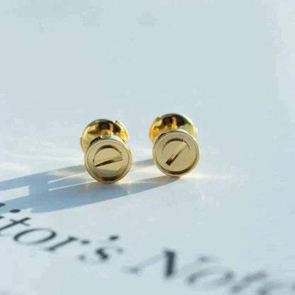 [Am jewelry]LOVE EARRINGS GOLD 10MM