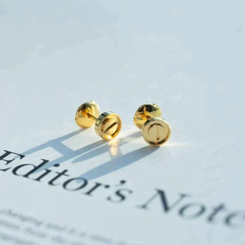 [Am jewelry]LOVE EARRINGS GOLD 10MM