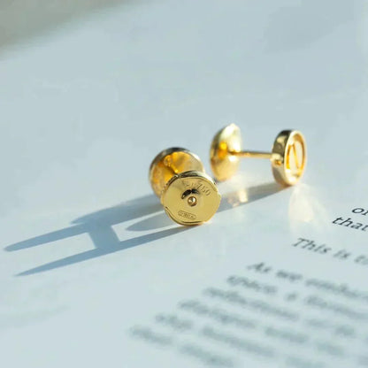 [Am jewelry]LOVE EARRINGS GOLD 10MM