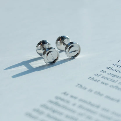 [Am jewelry]LOVE EARRINGS SILVER 10MM