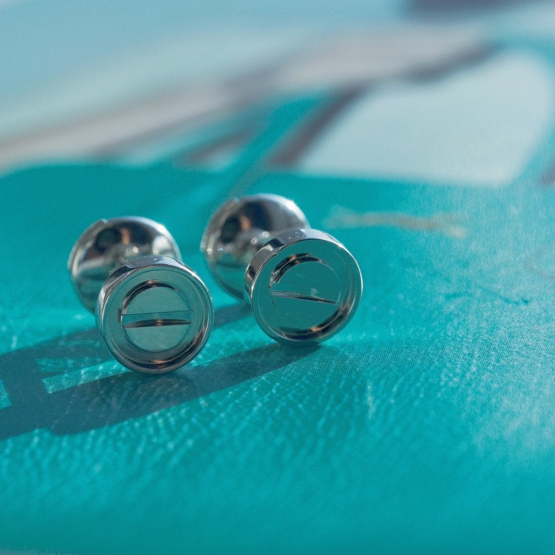 [Am jewelry]LOVE EARRINGS SILVER 10MM